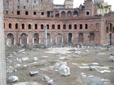 Uitzicht op het Forum Romanum te Rome