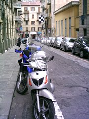 scooters in La Spezia - Italie