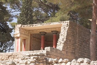 Het paleis van Knossos op Kreta